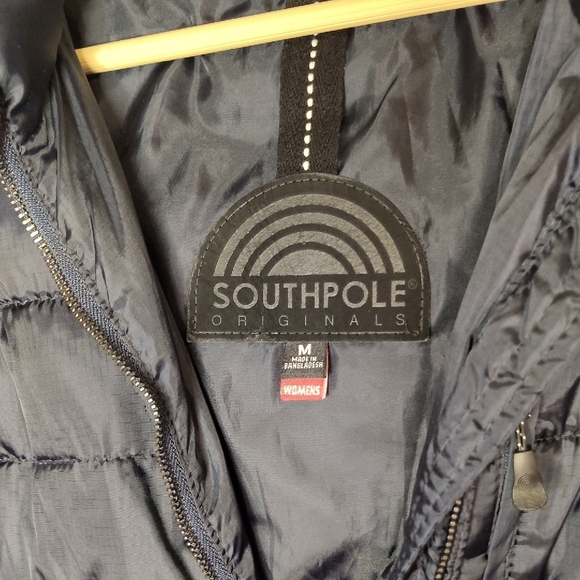 South Pole Women's Navy Puffer Jacket - Picture 2 of 8